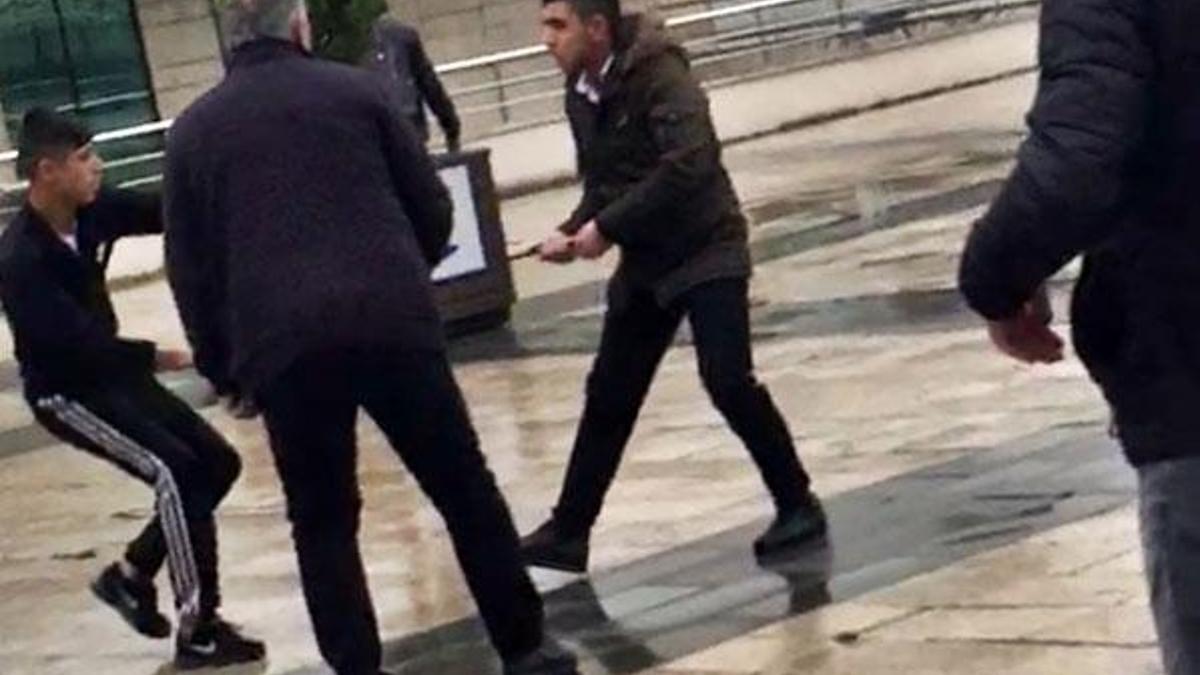 Samsun'da adliye önünde bıçaklı saldırı!