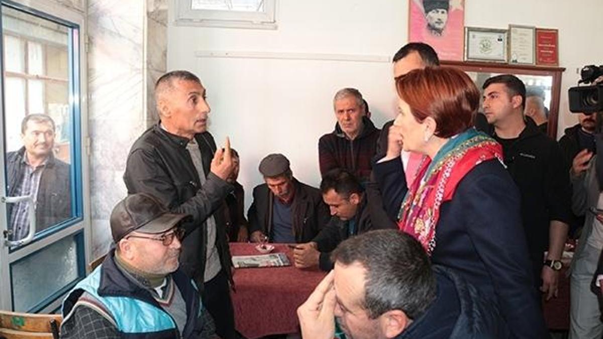 Kahvehanede Akşener'e HDP tepkisi!