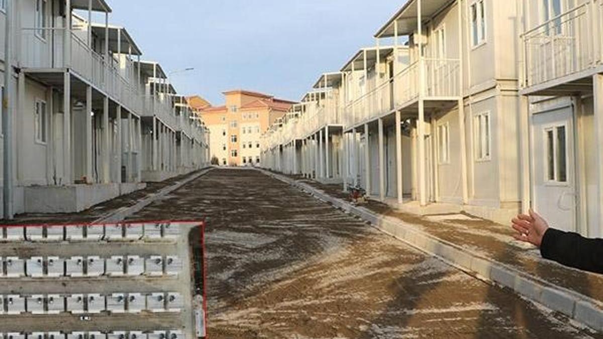 Konteyner evlerin anahtarları teslim edilmeye başlandı