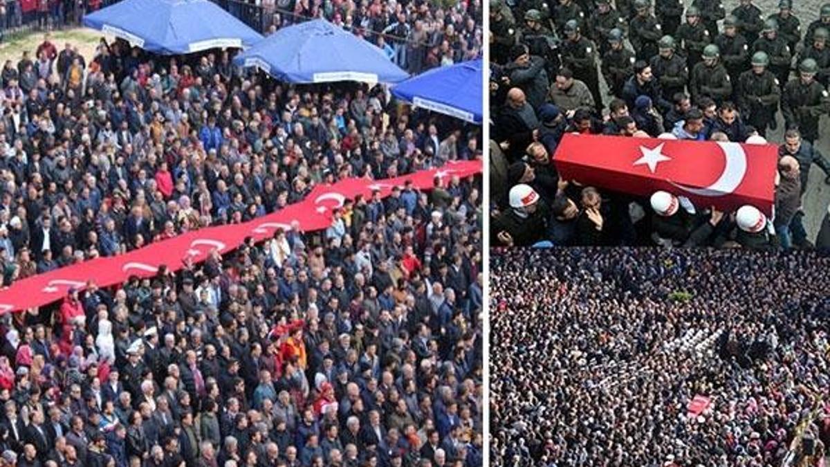 Türkiye şehitlerini son yolculuğa uğurladı!