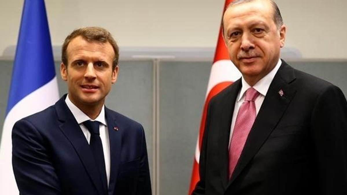 Cumhurbaşkanı Erdoğan, Macron ile görüştü