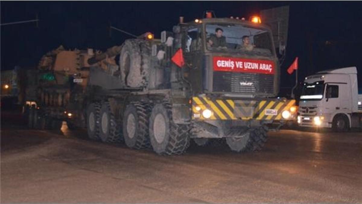 Sınır birliklerine tank ve obüs sevkiyatı