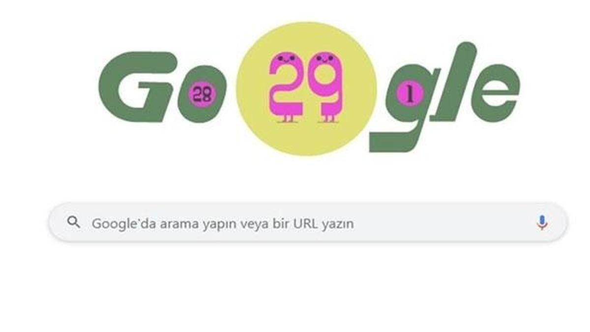 Google'dan 'artık gün'e özel doodle