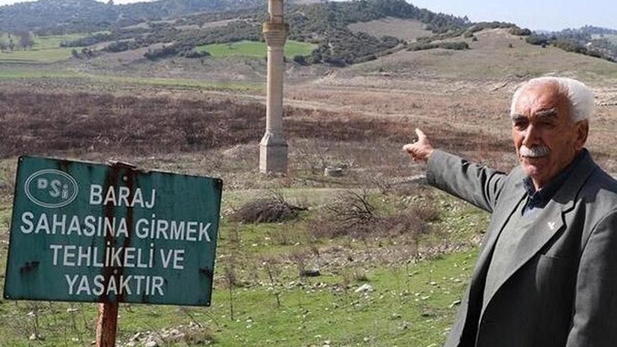 Yarım asır sonra tekrar görüldü! Baraj suyu çekildi ortaya çıktı