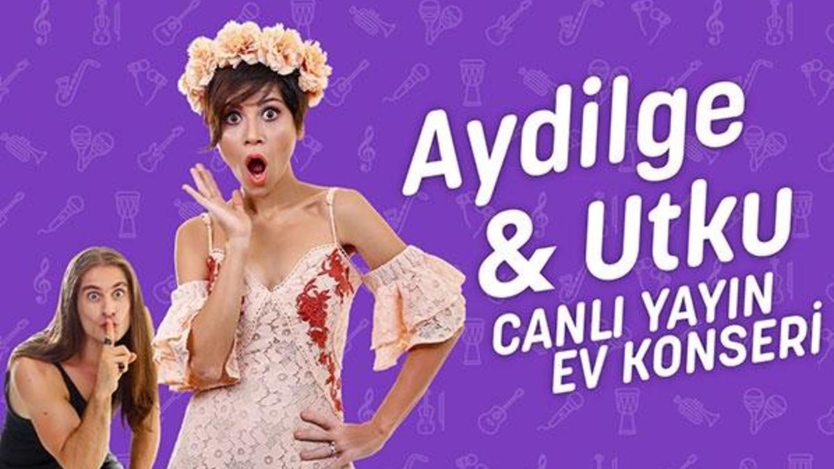 #EvdeKal#MüzikleKal! Aydilge ve Utku’dan evlerinde sıcacık bir konser