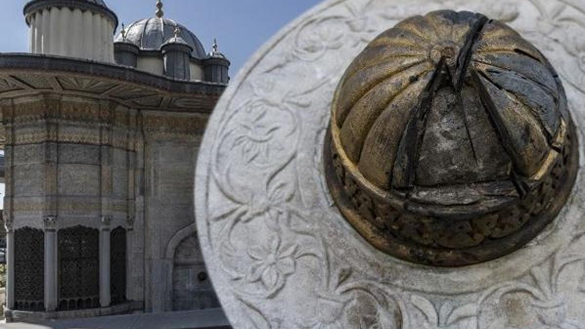 Saliha Sultan Çeşmesi'nde tahribat! Varaklı madalyonun bir parçası altın sanılıp çıkarıldı