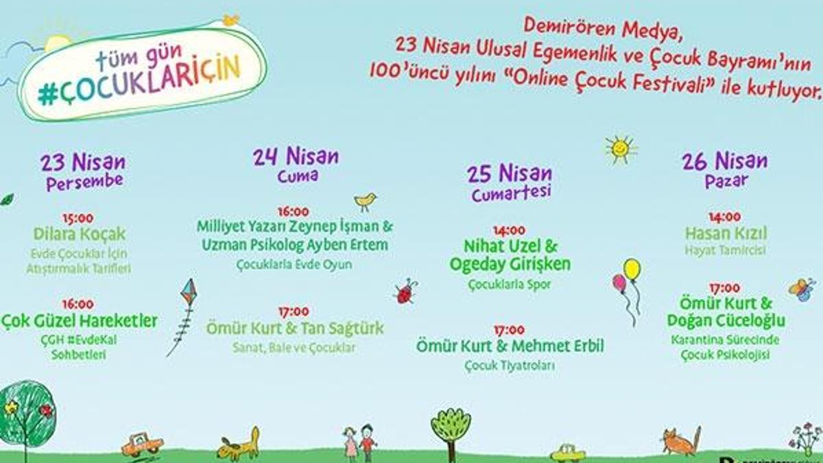 Demirören Medya Online Çocuk Şenliği 23 Nisan’a neşe katacak
