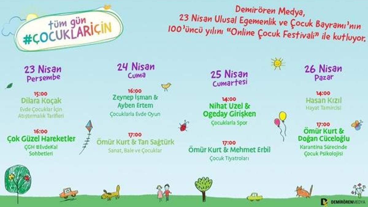 Demirören Medya Online Çocuk Şenliği 23 Nisan’a neşe katacak!