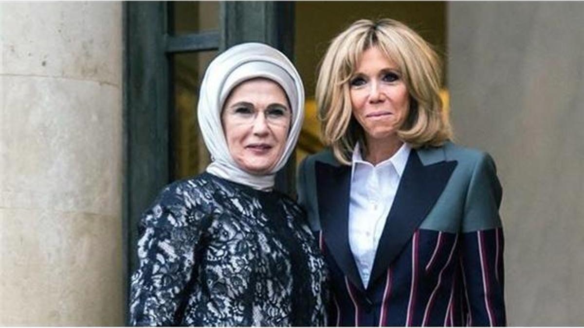 Brigitte Macron'dan, Emine Erdoğan'a dayanışma mesajı