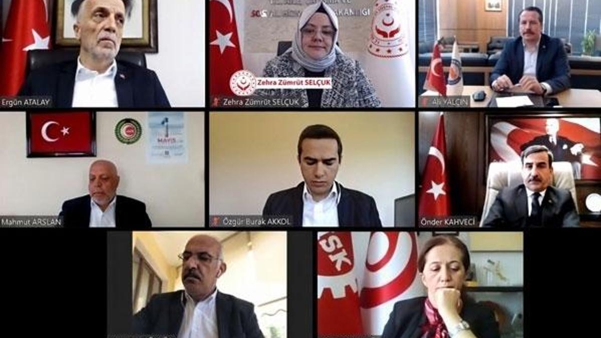 Bakan Zehra Zümrüt Selçuk, 1 Mayıs Uluslararası Online Konferansı'nda konuştu