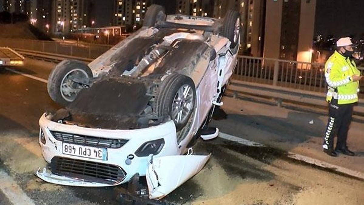 Sokağa çıkma kısıtlaması öncesi TEM'de kaza!