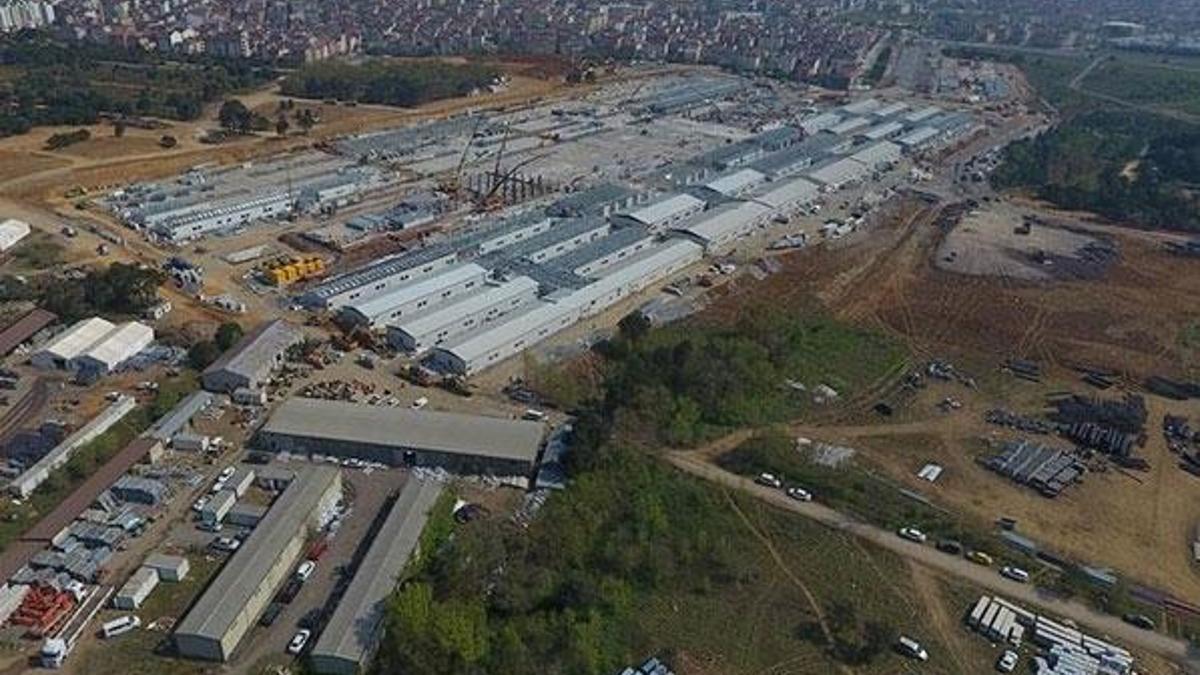 Sancaktepe'deki hastane inşaatında hummalı çalışmalar devam ediyor
