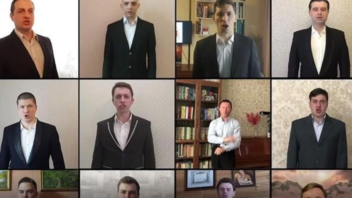 Kızıl Ordu Korosu'ndan Türkiye'ye pandemide moral desteği