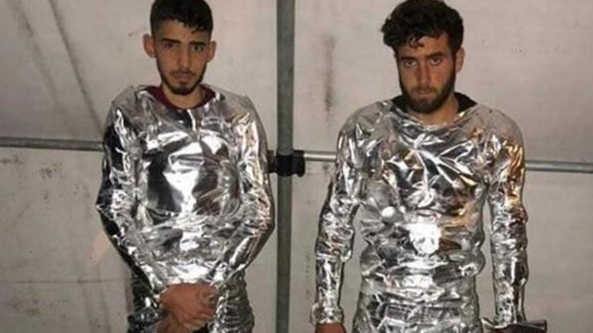 Teröristler böyle yakalandı! Vücutlarına alüminyum folyo sarmışlar