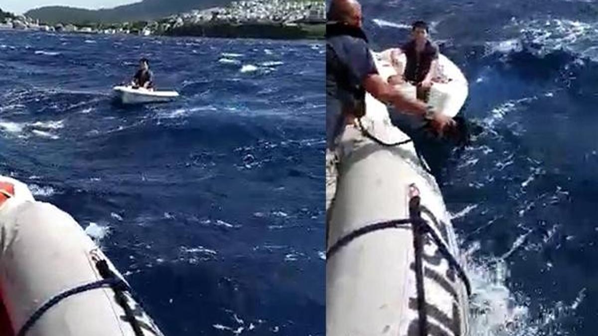 İzmir'de denizin ortasında can pazarı