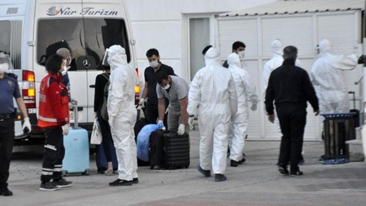 KKTC'den getirilen 288 kişi, Karaman'da karantinaya alındı