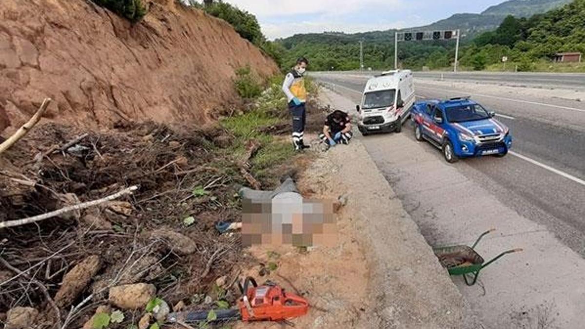 Odun keserken kalp krizi geçirip öldü