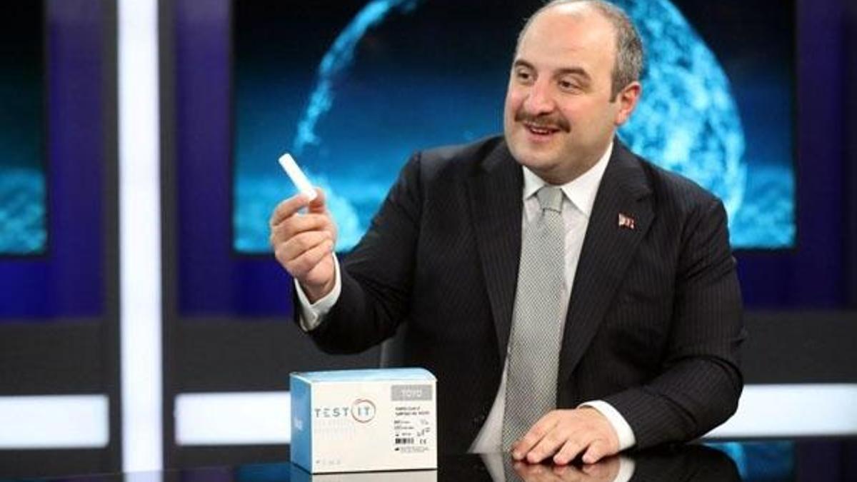 Bakan Varank canlı yayında yerli tanı kitini tanıttı!