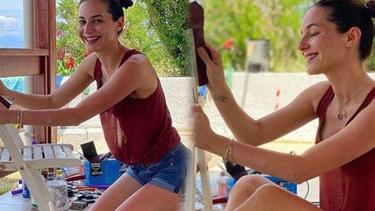 Sedef Avcı’dan yazlıkçı pozu!