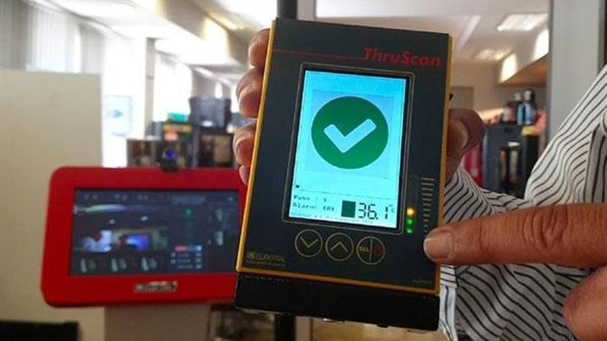 Ateş ölçer dedektörle Avrupa'ya ihracat