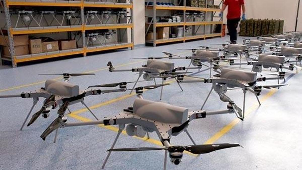 Kamikaze drone üretimi ilk kez görüntülendi