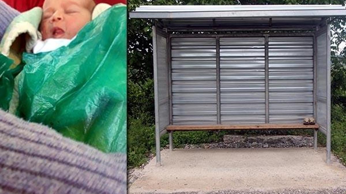 2 günlük bebeği, göbek bağını mandal ile bağlayıp otobüs durağına bıraktı!