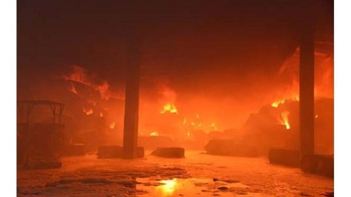 Kahramanmaraş'ta tekstil fabrikasında korkutan yangın