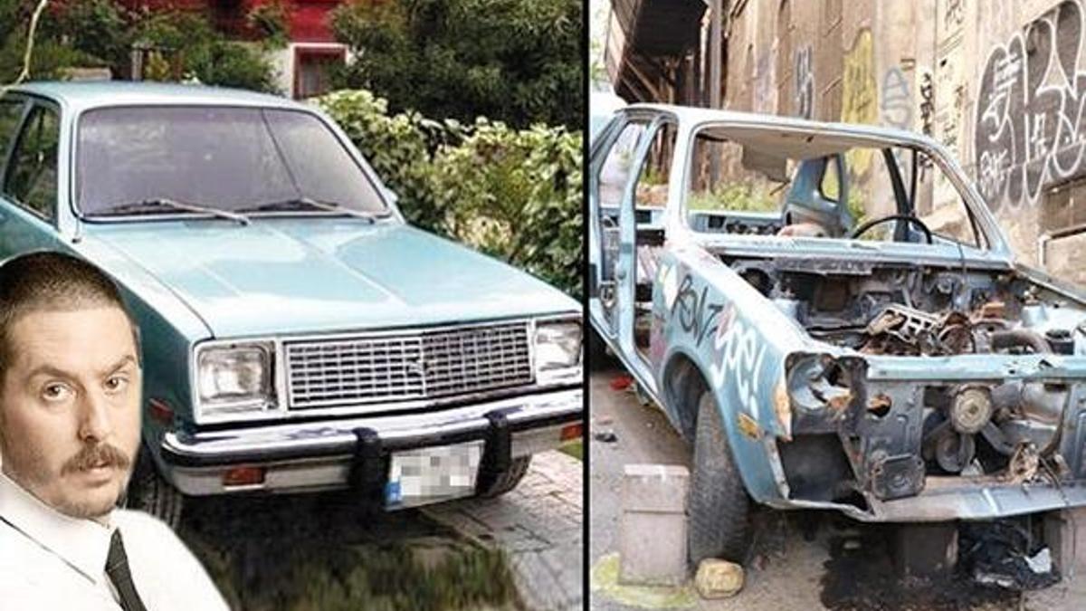 Şükrü Yıldız'ın otomobilini parça parça çaldılar
