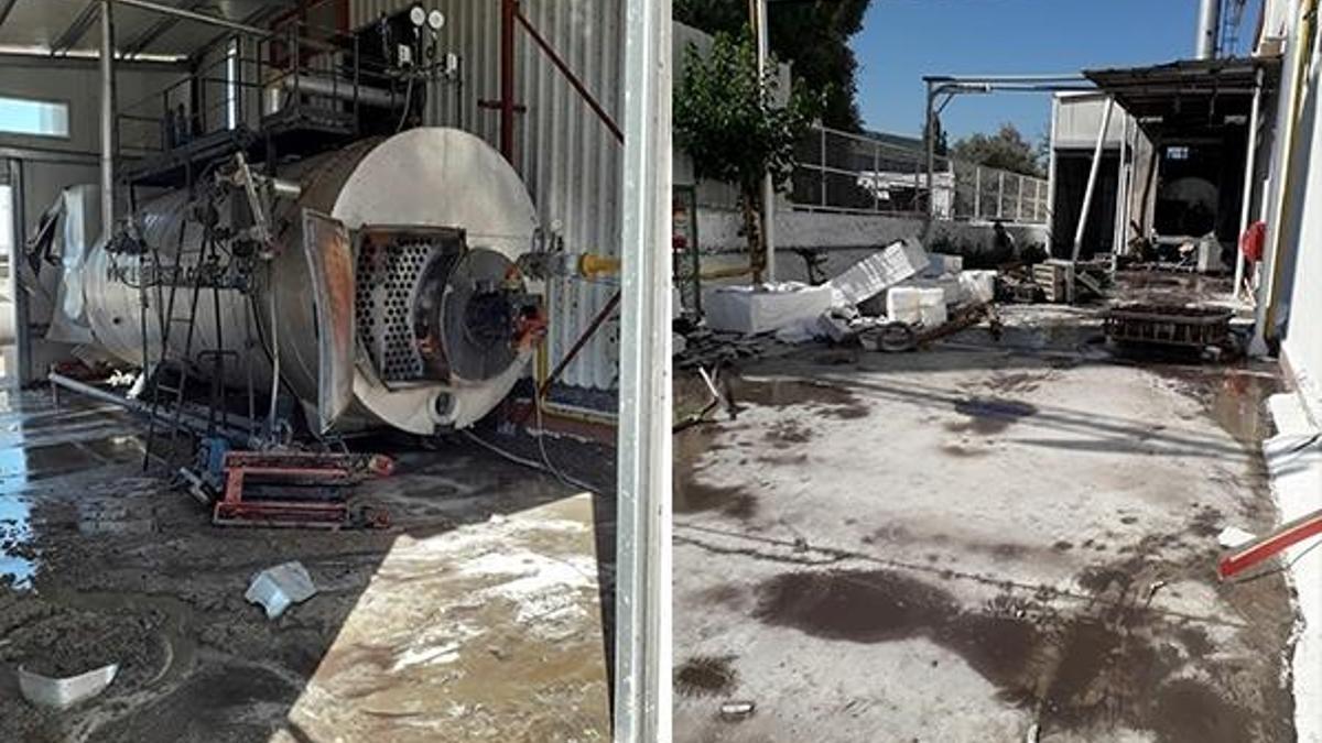 Strafor fabrikasında buhar kazanı patladı! 1 işçi ağır yaralı