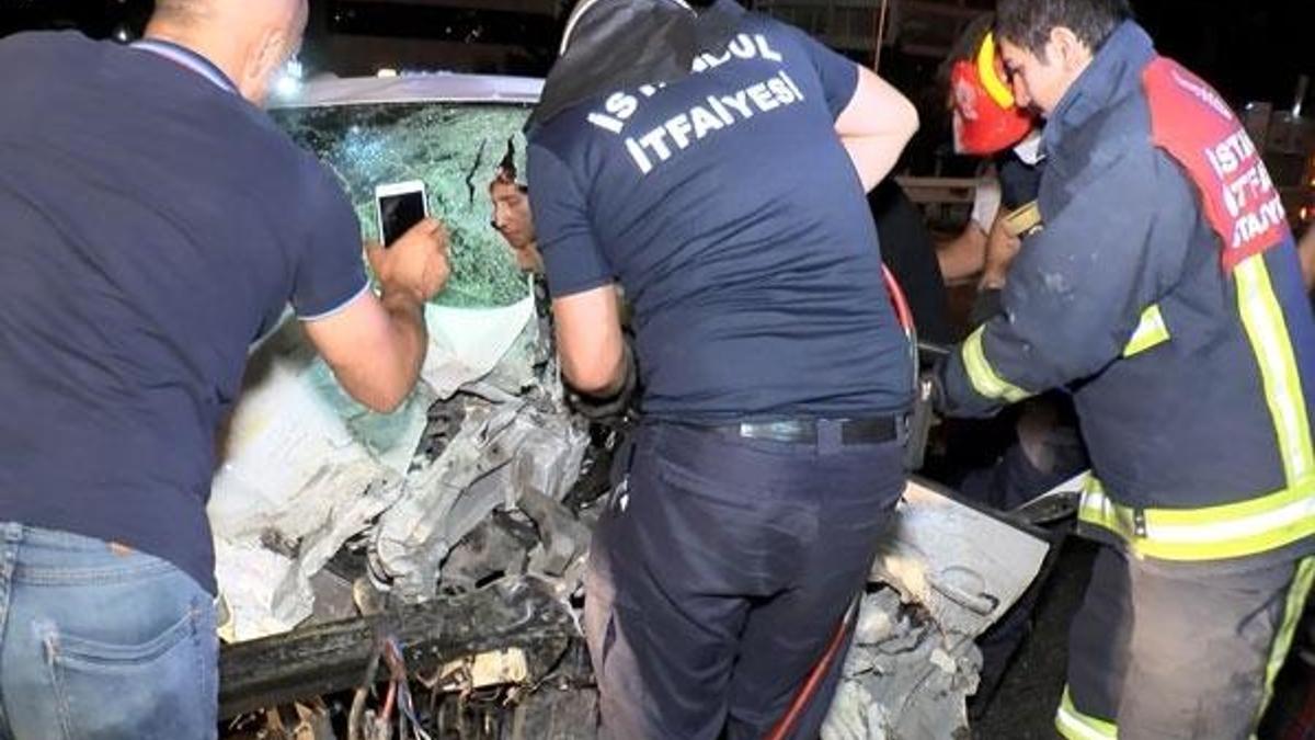 İstanbul'da kaza: 1 ölü 2 yaralı