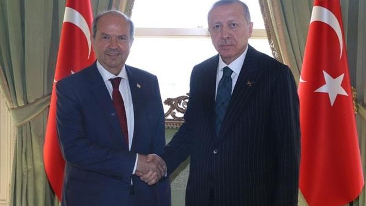 Cumhurbaşkanı Erdoğan, KKTC Başbakanı ile telefonda görüştü