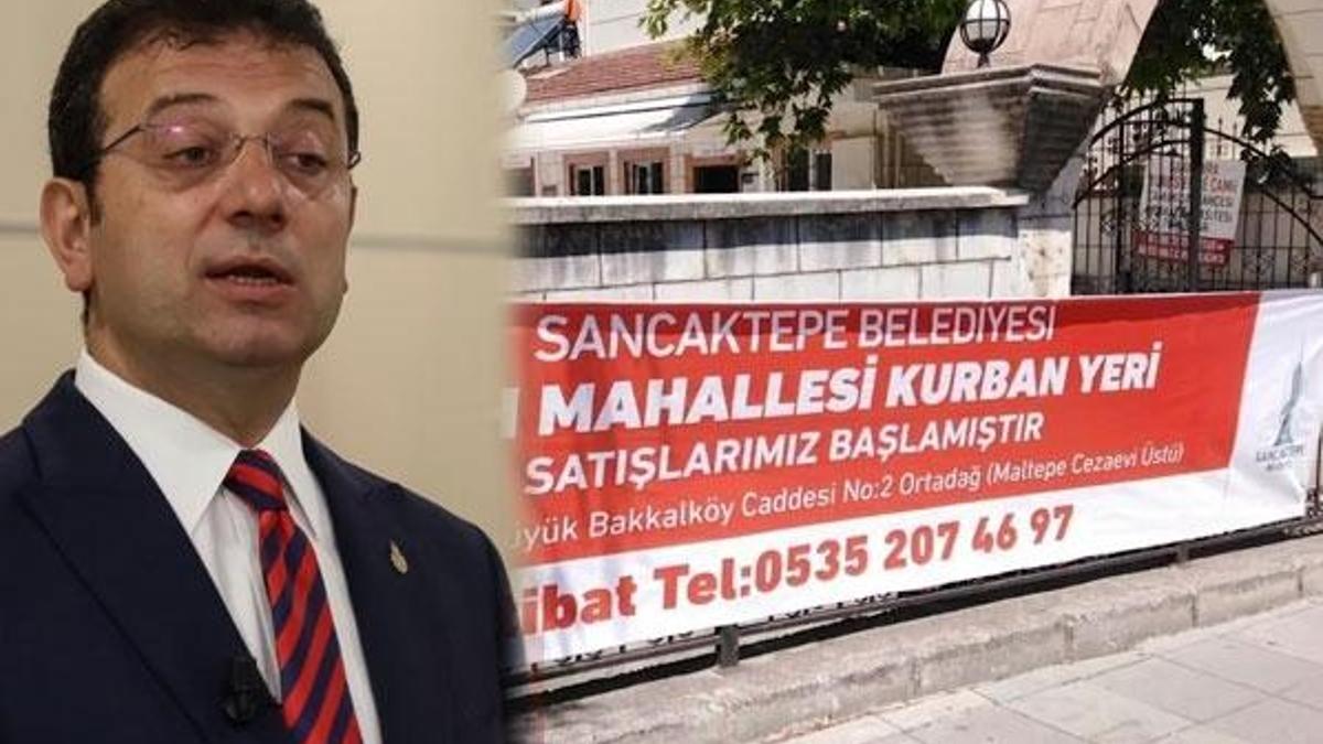 Sancaktepe Belediye Başkanı Şeyma Döğücü'den İmamoğlu'na pankart sitemi