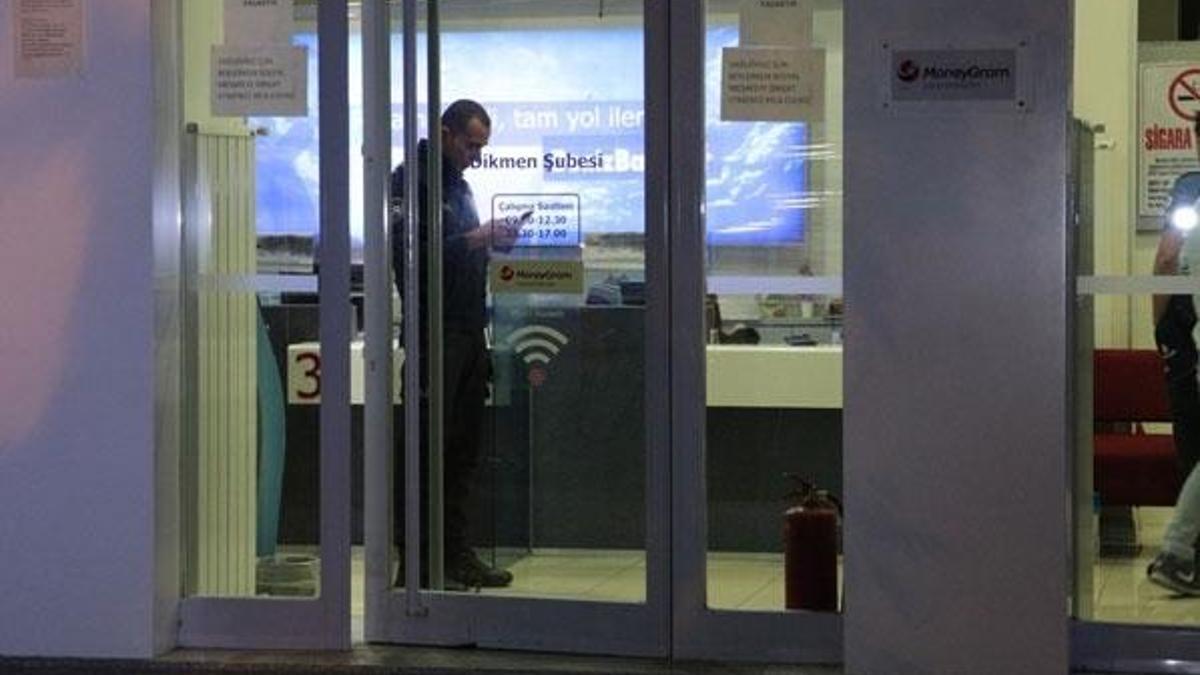 Ankara’da 1 dakikada banka soygunu