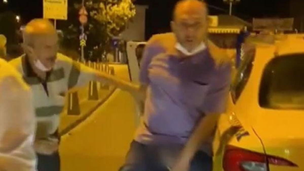 İstanbul’un göbeğinde taksici rezaleti!