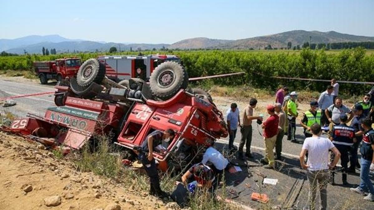 Yangına müdahale için yola çıkmışlardı: 2 şehit