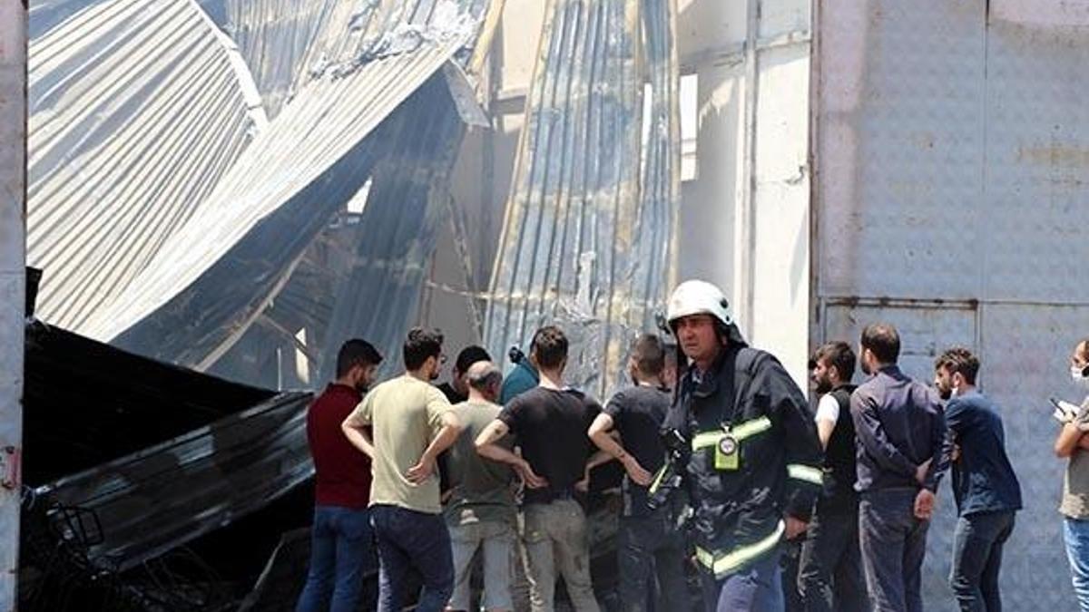 Kayseri'de ambalaj fabrikasında yangın
