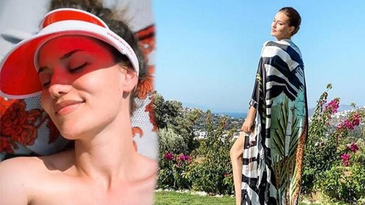 Fahriye Evcen'in Bodrum tatili