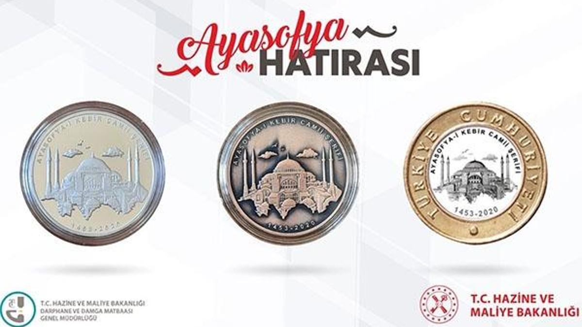 Ayasofya hatıra parası nasıl alınır? Ayasofya-i Kebir Camii özel parası nereden alınır? Ayasofya hatıra parası satın al