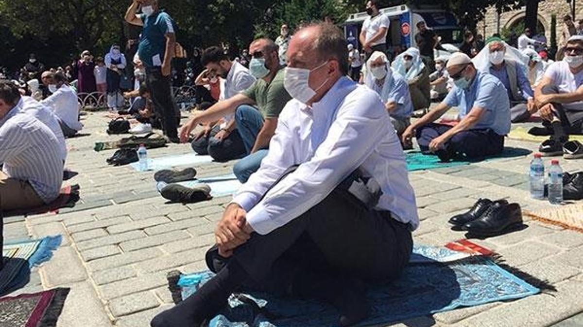 CHP’li Muharrem İnce cuma namazını Sultanahmet'te kıldı