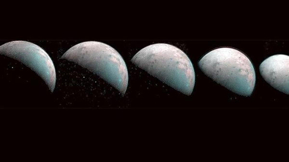 Ganymede'in kuzey kutbunun görüntüleri paylaşıldı