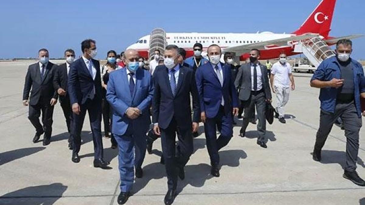 Cumhurbaşkanı Yardımcısı Oktay ve Dışişleri Bakanı Çavuşoğlu Lübnan'da
