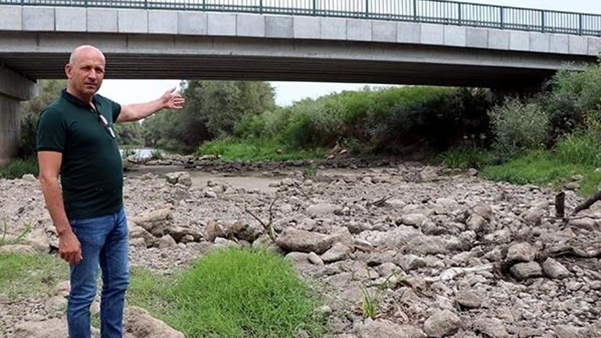 Tunca Nehri kurudu; çeltikte verim kaybı tehlikesi yaşanıyor