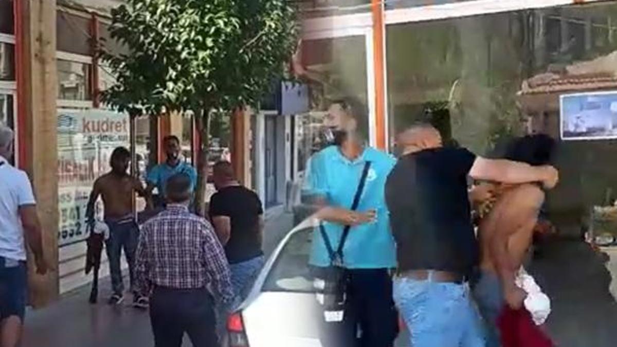 Yayayı yumruklayan, akli dengesi bozuk kişiye linç girişimi!