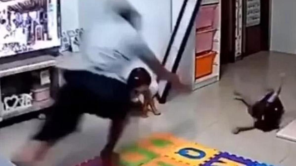 Çinli ‘süper baba’ kızını ölümden böyle kurtardı