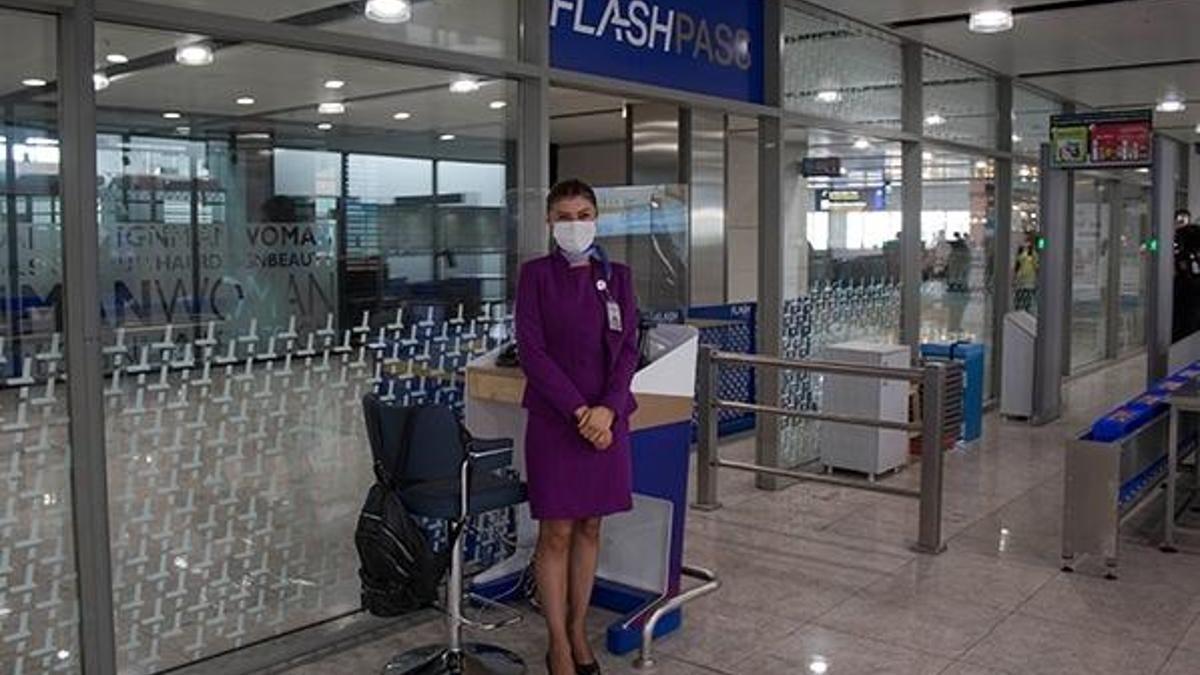 Sabiha Gökçen’de hızlı geçiş uygulaması yeniden faaliyete geçti