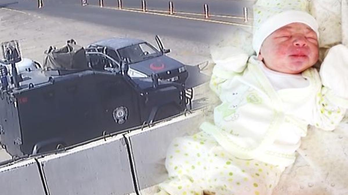 Hastaneye giden hamile kadına, uygulama noktasındaki polis doğum yaptırdı