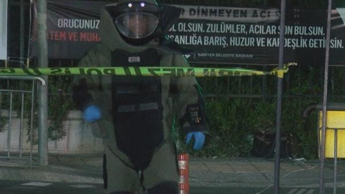 Sarıyer'de metro durağı çıkışında şüpheli paket alarmı