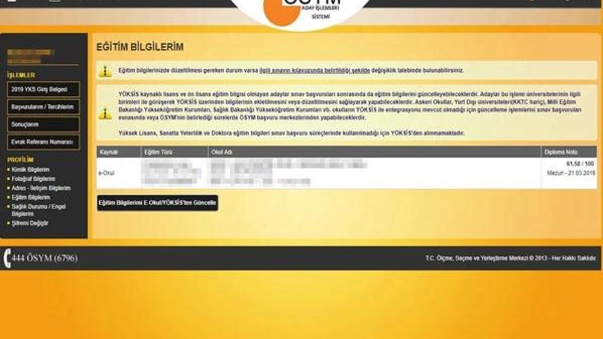 YÖKSİS eğitim bilgileri güncelleme nasıl yapılır? DGS için YÖKSİS eğitim bilgileri güncelleme 2020!