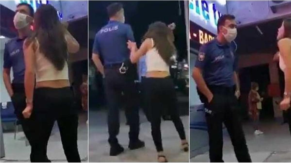 Polise bağırıp ve küfür ettiği iddia edilen kadın serbest bırakıldı