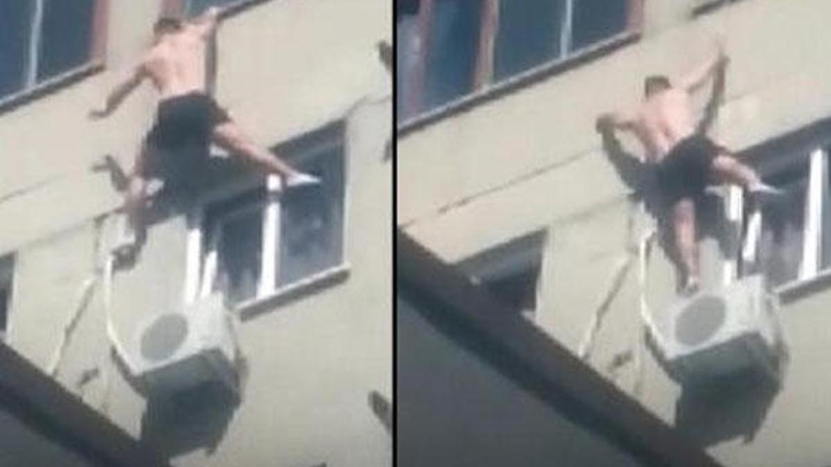 Beyoğlu'nda akılalmaz anlar! Pencereye tırmanırken düşüp öldü...